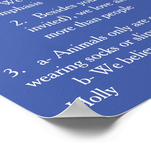 Impression d'art "House Rules" (Coin)