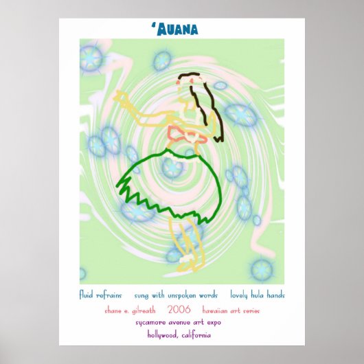 Impression d'art Hula Dancer (Devant)