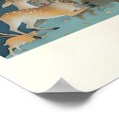 Impression d'art indien Pichwai Danse de la forêt  (Coin)