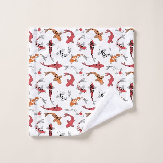 Impression d'art japonais Koi Fish (Gant de toilette)