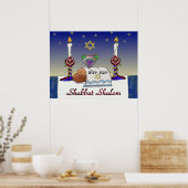 Impression d'art Judaica Shabbat Shalom (Cuisine)