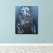 Impression d'art Labrador noir Impression de Retri (Insitu (Plancher de Bois))