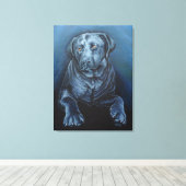 Impression d'art Labrador noir Impression de retri (Insitu (Plancher de Bois))