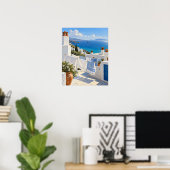 Impression d'art Lessive sur les toits égéens (Bureau à domicile)
