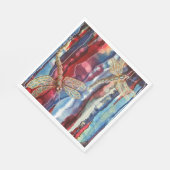 Impression d'art, libellules, serviettes en papier (Coin)