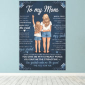 Impression d'art Lien Mère-Fille – Blonde Sentimen (Insitu (Plancher de Bois))