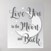 Impression d'art Love You to the Moon and Back 1 s (Devant)