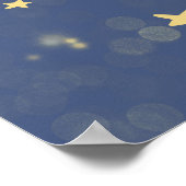 Impression d'art Lune & Étoiles de Sommeil Doux (Coin)