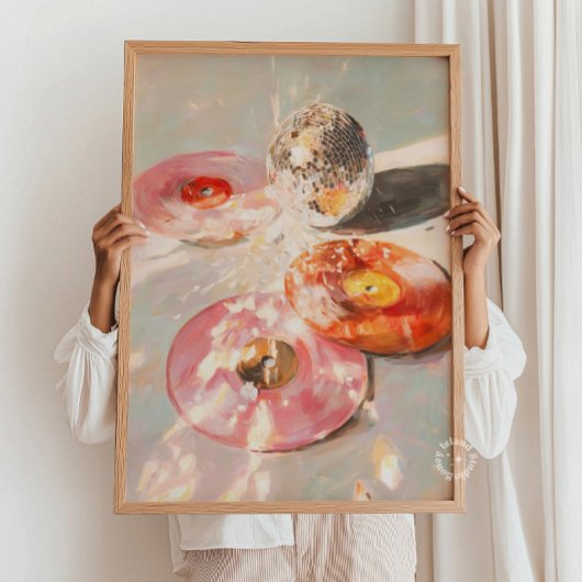 Impression d'art Martini & boule à facettes : Bar 