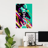 Impression d'art mat de l'affiche de concert repro (Bureau à domicile)