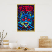 Impression d'art mat de l'affiche géante de Mastod (Cuisine)