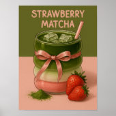 Impression d'art Matcha Fraise Esthétique, Art cul (Devant)