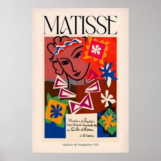Impression d'art Matisse Madame de Pompadour951 Ab (Devant)
