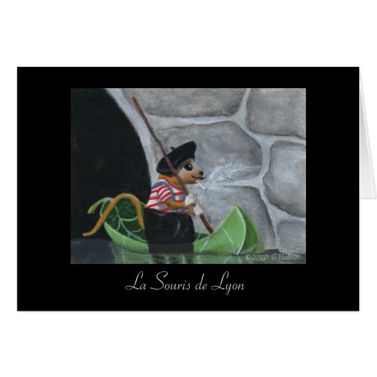 Impression d'art miniature de La Souris de Lyon (Devant horizontal)