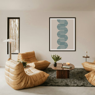 Impression d'art moderne minimaliste aux lignes on