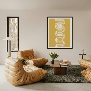 Impression d'art moderne minimaliste aux lignes on