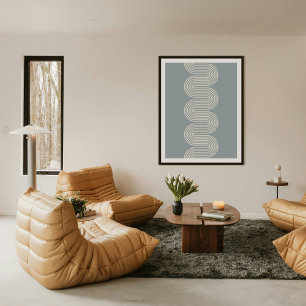 Impression d'art moderne minimaliste aux lignes on