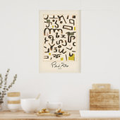 Impression d'art moderne symboles abstraits Paul K (Cuisine)