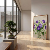 Impression d'art mural abstrait de Volubilis pourp