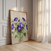 Impression d'art mural abstrait de Volubilis pourp