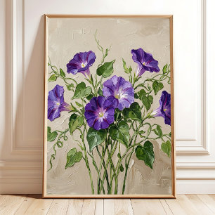 Impression d'art mural abstrait de Volubilis pourp