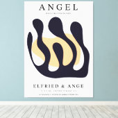 Impression d'art mural abstrait en papier découpé  (Insitu (Plancher de Bois))