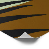 Impression d'art mural abstrait en terre cuite Zen (Coin)