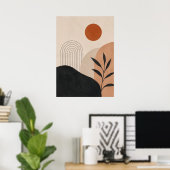 Impression d'art mural abstrait minimaliste Neutre (Bureau à domicile)