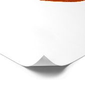 Impression d'art mural abstrait Ovals orange et ma (Coin)