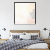 Impression d'art mural abstrait pastel neutre (Insitu(Chambre))