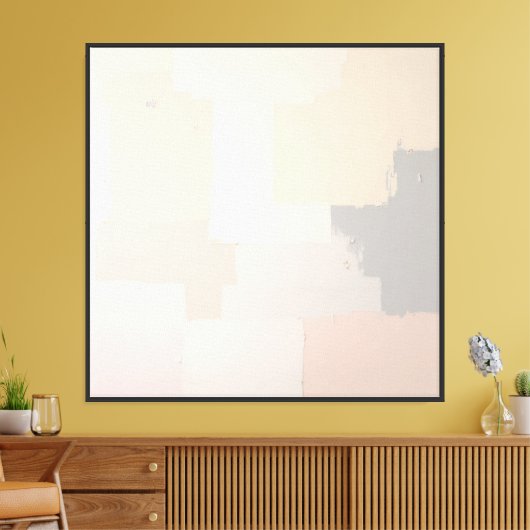 Impression d'art mural abstrait pastel neutre (Insitu(Salon))