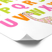 Impression d'art mural alphabetique pour nurserie  (Coin)