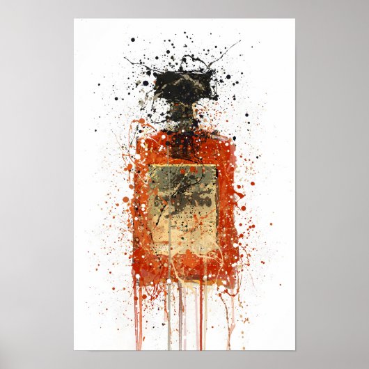 Impression d'art mural 'Amande' pour bouteille de (Devant)