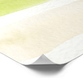 Impression d'art mural aquarelle botanique citron (Coin)