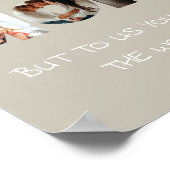 Impression d'art mural avec photo et citation pers (Coin)