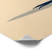 Impression d'art mural Blue Bird - Trio minimalist (Coin)