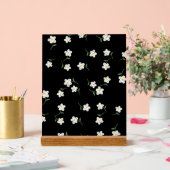 Impression d'art mural botanique Midnight Daisy (Mariage)