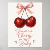 Impression d'art mural Cherry Coquette | Cerise ro (Devant)