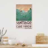 Impression d'art mural côtier Scène des rives du c (Cuisine)