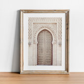 Impression d'art mural d'arche marocaine en terre