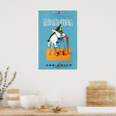 Impression d'art mural d'Argentine Poster de voyag (Cuisine)