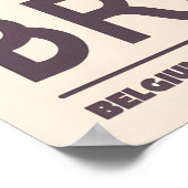 Impression d'art mural de Bruxelles Façade de la m (Coin)