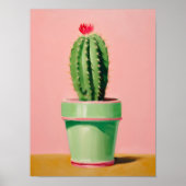 Impression d'art mural de cactus moderne Abstrait (Devant)