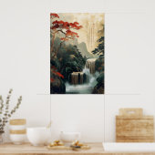 Impression d'art mural de cascade chinoise – Tradi (Cuisine)