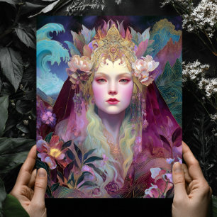 Impression d'art mural de fantasy Reine Déesse
