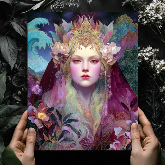 Impression d'art mural de fantasy Reine Déesse
