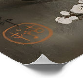 Impression d'art mural de fleurs de cerisier de lu (Coin)