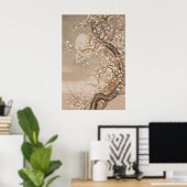 Impression d'art mural de fleurs de cerisier japon (Bureau à domicile)