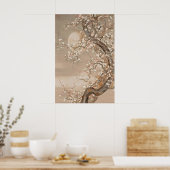 Impression d'art mural de fleurs de cerisier japon (Cuisine)