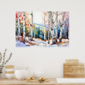 Impression d'art mural de forêt naturelle (Cuisine)